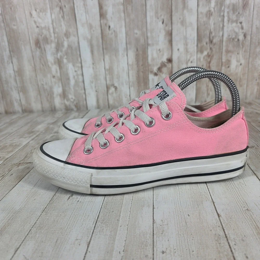 Converse All‎ Star Pink Low Top Canvas Sneakers Shoes Womens Size 7 Mens 5